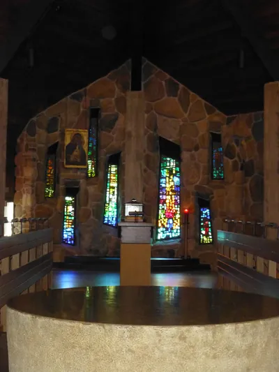 Altar and tabernacle.