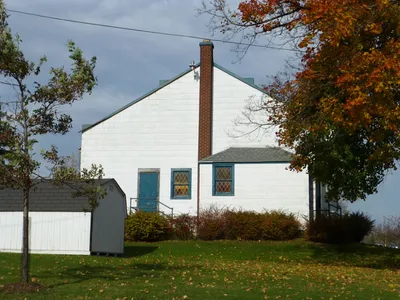 Back of the church.
