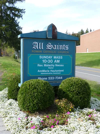 Church sign.