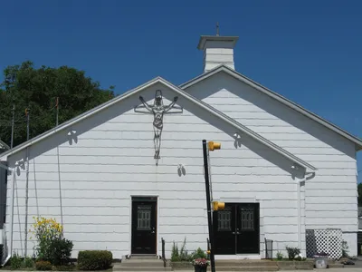 Front of church, August 2011.