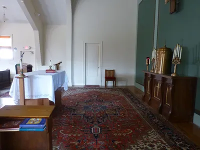 Sanctuary seen from side.
