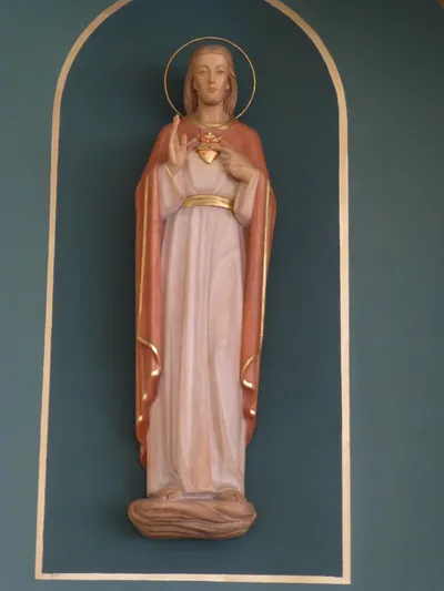 Sacred heart statue.