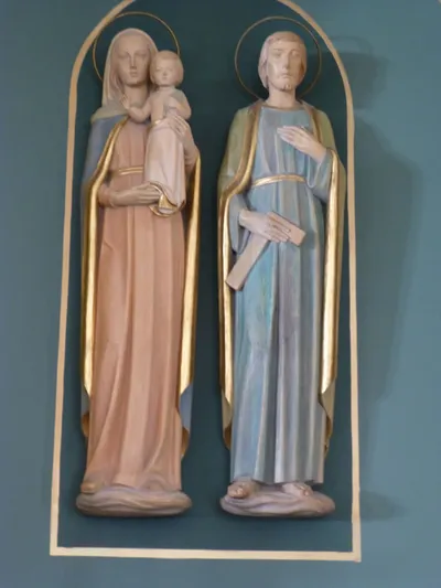 Statues of the holy family.