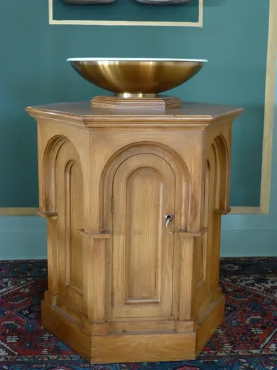 Baptismal font.