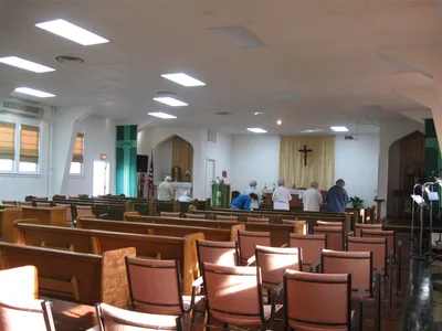 Interior seen from back right corner.