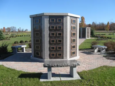Outdoor columbarium.