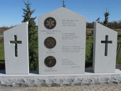 Public service memorial.