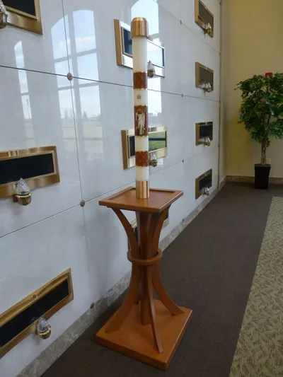 Paschal candle.
