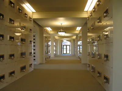 Interior of mausoleum.