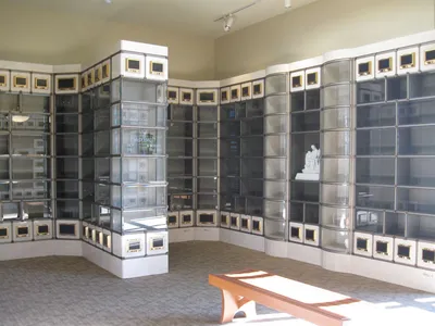 Niches for urns.
