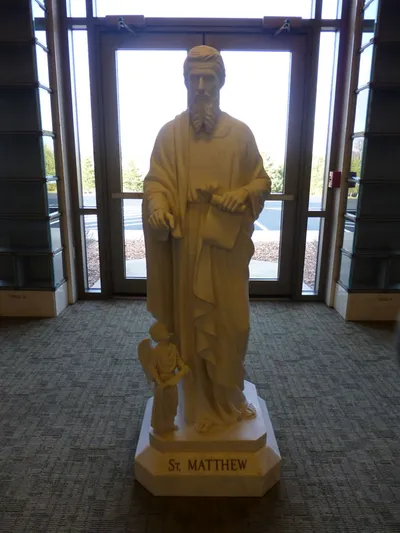 Statue of St. Matthew.
