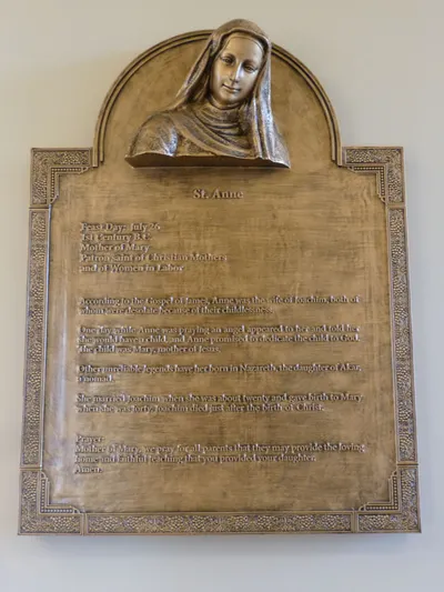 St. Anne plaque.