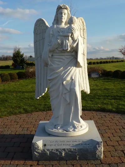 Angel statue.