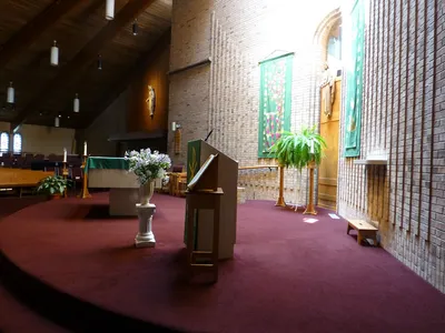 Sanctuary seen from right side.