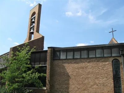 Another view of church exterior.