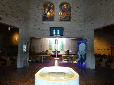 View from the front entrance.