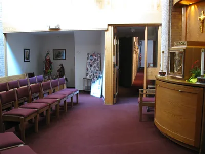 Adoration chapel seen from right side.