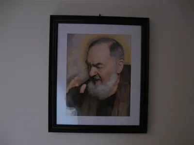 Portrait of Padre Pio.