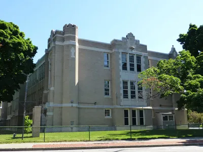Former school seen from Monroe Avenue.
