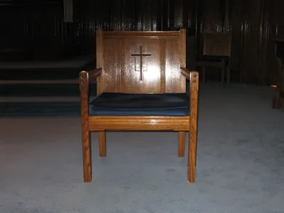 Celebrant's chair.