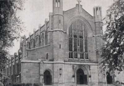 Exterior of church, 1939. Source: Catholic Courier Golden Jubilee Edition: 1889-1939