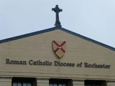 Sign above entrance.