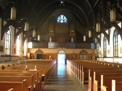 Back of the church.
