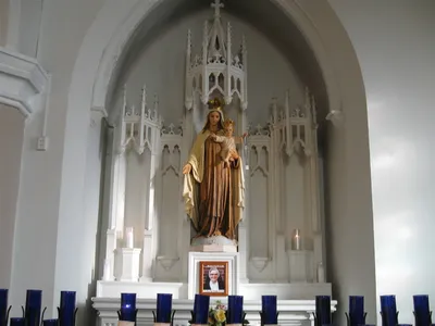 Altar, formerly from St. Francis Xavier, and originally from St. Patrick's Cathedral.