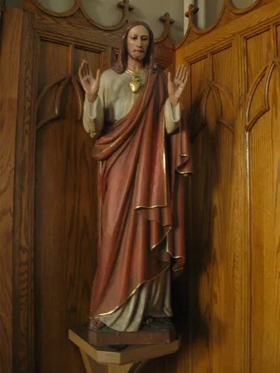 Statue of St. Frances Xavier Cabrini.