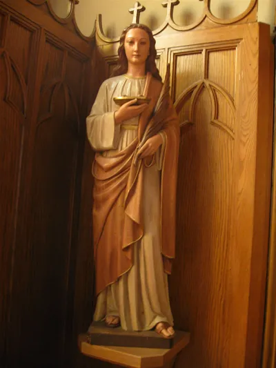 Angel statue.