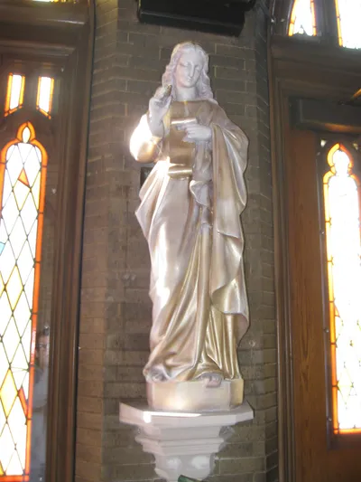 Baptismal area in right transept.