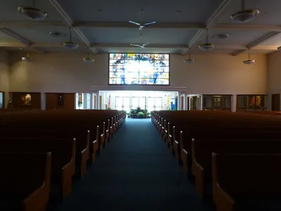 Back of the church.