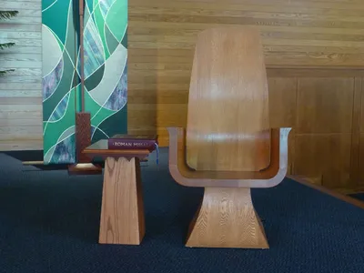 Celebrant's chair.