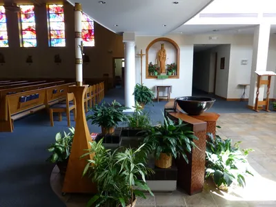 Baptismal font.