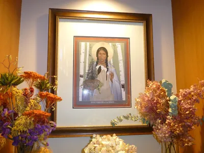 St. Kateri painting.