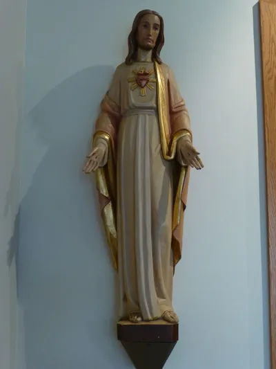 Sacred heart statue.