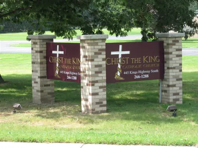 Church sign.