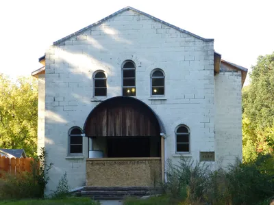 Front of the former church.