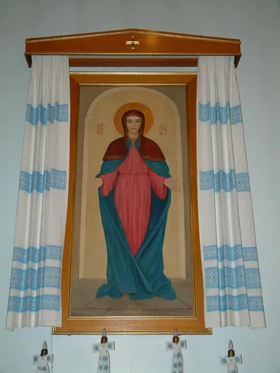 Back of the church.