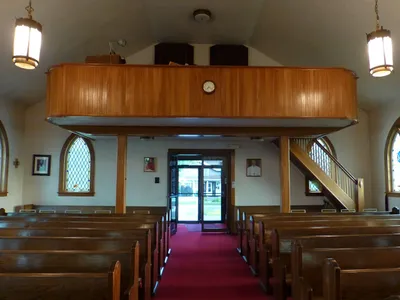 Back of the church.