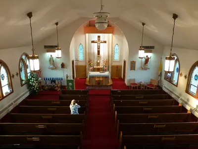 Seen from the choir loft.