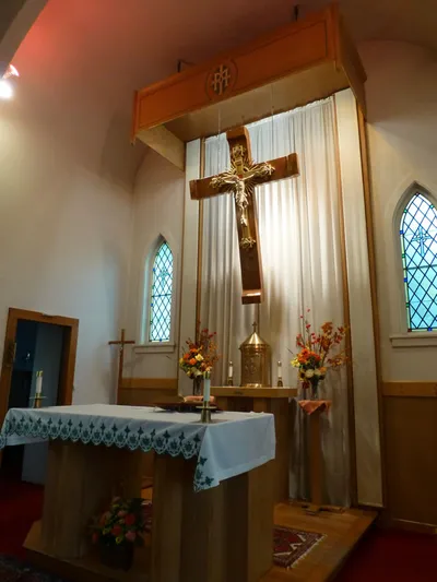 Sanctuary seen from right angle.