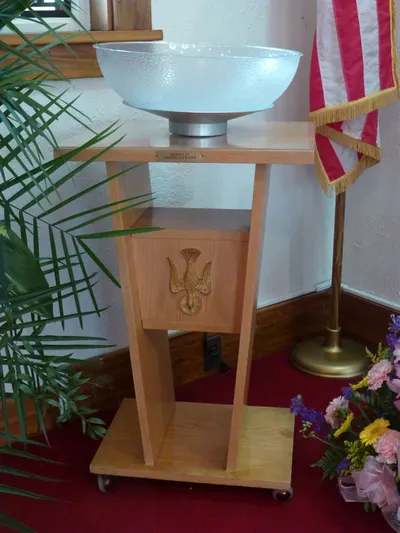 Baptismal font.