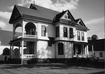 Rectory next to church in the 1950s. There is now a parking lot here. Source: Parish Web site