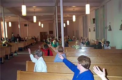 View of the seating. Source: Our Lady of Good Counsel Web site (defunct)