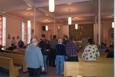 View from the back of the church. Source: Our Lady of Good Counsel Web site (defunct)