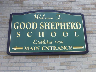 School sign.