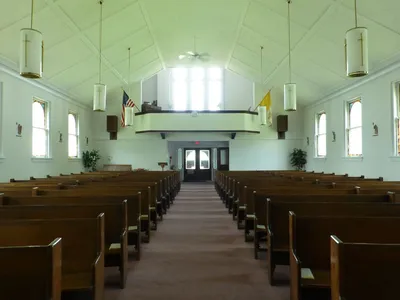 Back of the church.