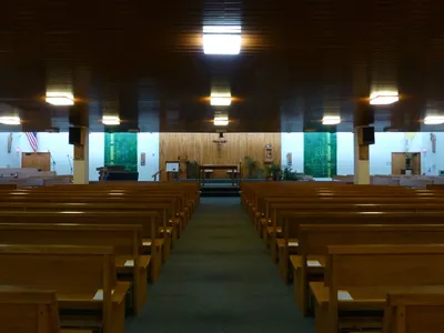 Interior of chapel.