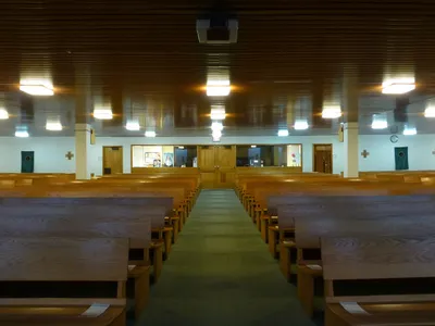 Back of the church.